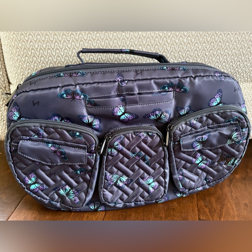 Lug Butterfly Print Railcar Bag